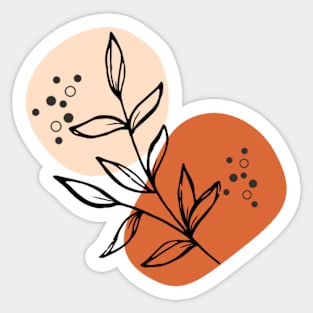 Boho leaves Sticker